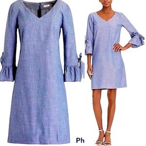 J. Crew Chambray Cotton Dress